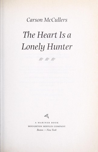 Heart Is A Lonely Hunter (Hardcover, Tandem Library, Houghton Mifflin)