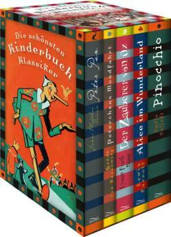 James Matthew Barrie: Die schönsten Kinderbuchklassiker: Peter Pan - Peterchens Mondfahrt - Der Zauberer von Oz - Der kleine Lord - Alice im Wunderland - Pinocchio (6 Bände in Kassette) (German language)