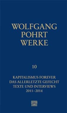 Wolfgang Pohrt: Kapitalismus forever und andere Texte (Hardcover, German language, edition TIAMAT)