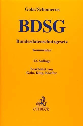 Peter Gola: BDSG: Bundesdatenschutzgesetz (German language, 2015)