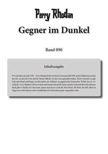 Hubert Haensel: Gegner im Dunkel (German language, 2005, Pabel-Moewig)