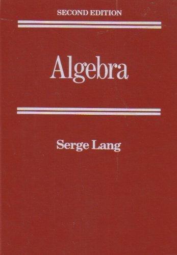 Serge Lang: Algebra (Addison-Wesley)