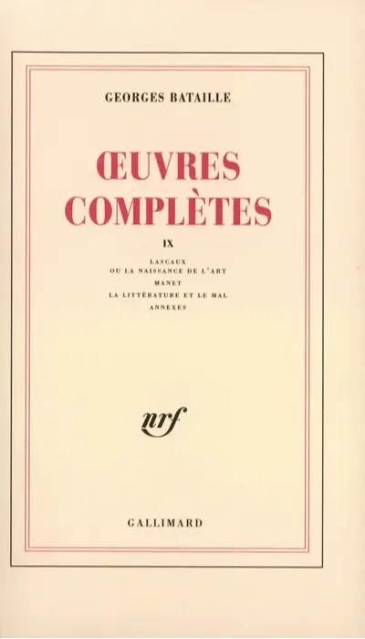 Georges Bataille: Œuvres complètes (French language, 1979, Éditions Gallimard)
