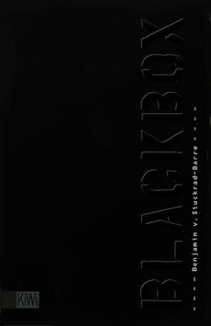 Benjamin v. Stuckrad-Barre: Blackbox (German language, 2000, Kiepenheuer & Witsch)