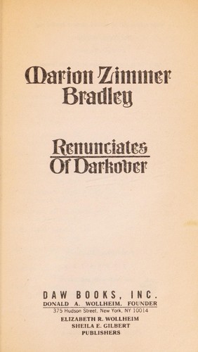 Marion Zimmer Bradley: Renunciates of Darkover (Paperback, DAW)