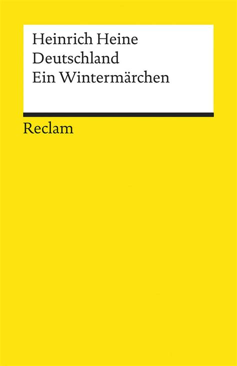 Deutschland. Ein Wintermärchen (Paperback, Deutsch language, 2001, Reclams Universal-Bibliothek)