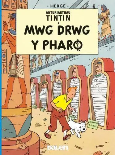 Hergé: Cyfres Anturiaethau Tintin: Mwg Drwg y Pharo (Welsh language, 2008, Dalen (Llyfrau) Cyf)