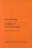 Peter Sloterdijk, Peter Sloterkijk, Michael Eldred: Critique of Cynical Reason (Paperback, 1988, Verso)