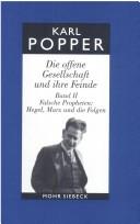 Karl Popper: Die offene Gesellschaft und ihre Feinde 2. Falsche Propheten Hegel, Marx und die Folgen. (Hardcover, Mohr)