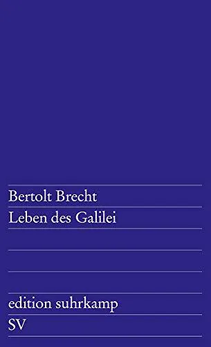 Bertolt Brecht: Leben des Galilei (German language, 1963, Suhrkamp Verlag)