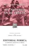 Erich Maria Remarque: Sin novedad en el frente (Spanish language, 1999)