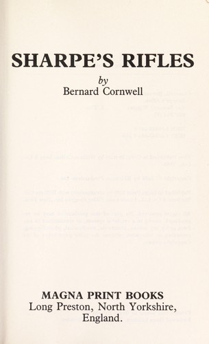 Bernard Cornwell: Sharpe's Rifles (Hardcover, Ulverscroft Large Print)