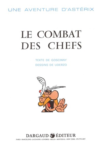 Le combat des chefs (French language, 2005, Hachette)