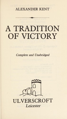 Douglas Reeman: Tradition of Victory (Hardcover, 1985, Ulverscroft Large Print)