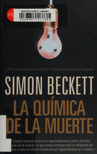 Simon Beckett: La quimica de la muerte (Spanish language, 2009, roja & negra)