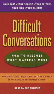 Roger Drummer Fisher, Douglas Stone: Difficult Conversations (AudiobookFormat, 1999, Random House Audio)