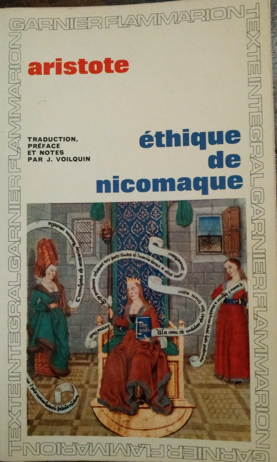 Aristotle: Éthique de Nicomaque (French language, 1965, Garnier-Flammarion)
