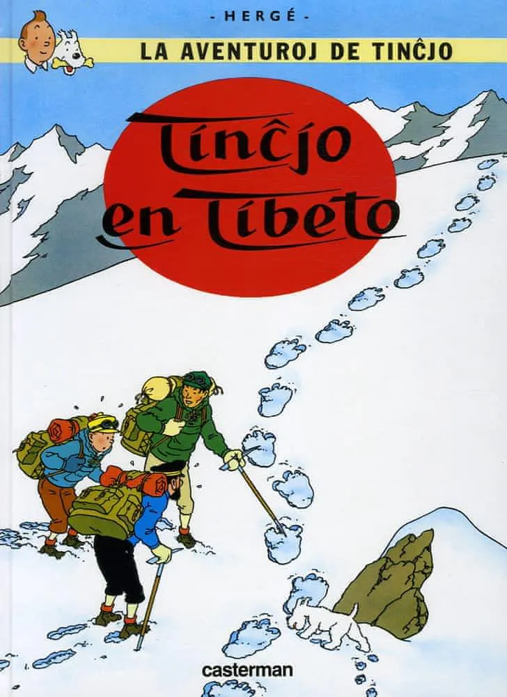 Hergé: Tinĉjo en Tibeto (Esperanto language, 2006, Casterman)