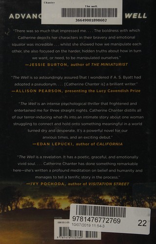 Catherine Chanter: The well (2015, Atria Books)