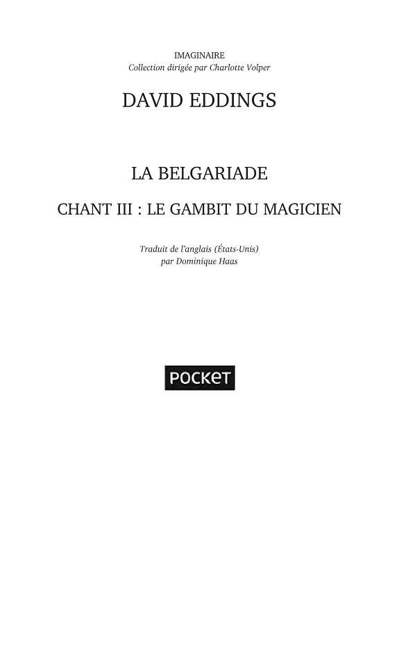 David Eddings: La Belgariade Tome 3 (French language)