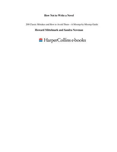 Howard Mittelmark: How Not to Write a Novel (2008)