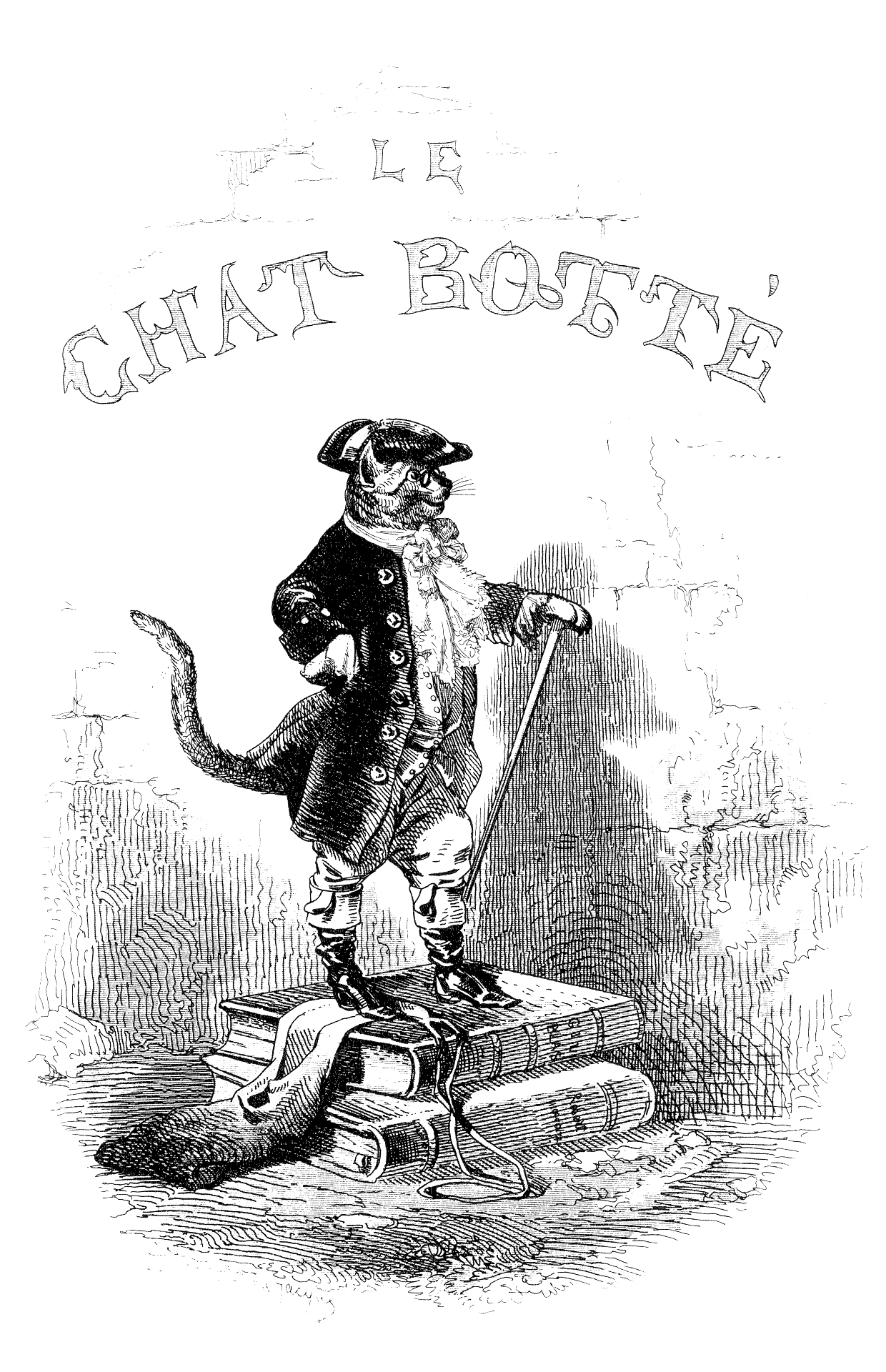 Charles Perrault: Le Chat botté (French language, 1843)