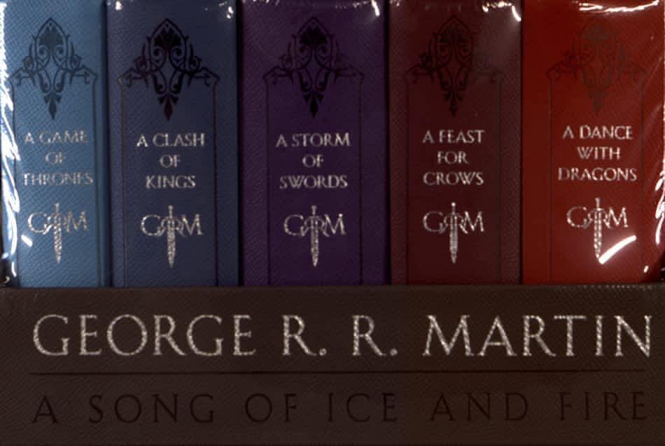 George R. R. Martin: A Game of Thrones Leather-Cloth Boxed Set (Song of Ice and Fire Series) (2015, Bantam Books)