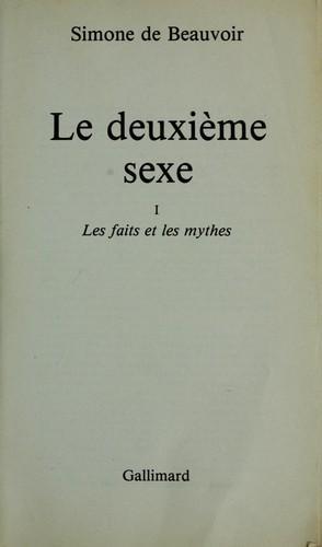 Simone de Beauvoir: Le deuxième sexe (Paperback, French language, 1986, Editions Gallimard)