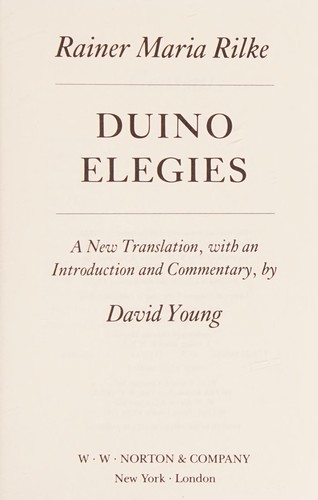 Duino elegies (1992, W. W. Norton)
