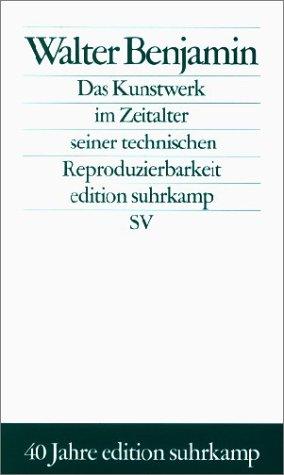 Walter Benjamin: Das Kunstwerk im Zeitalter seiner technischen Reproduzierbarkeit (Paperback, German language, Suhrkamp Verlag)
