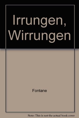Theodor Fontane: Irrungen, Wirrungen (German language, 1974, Fontane, Klett)