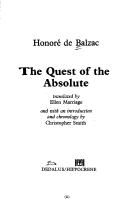 Honoré de Balzac: The Quest of the Absolute (Paperback, Dedalus Ltd, Dedalus Books Limited)