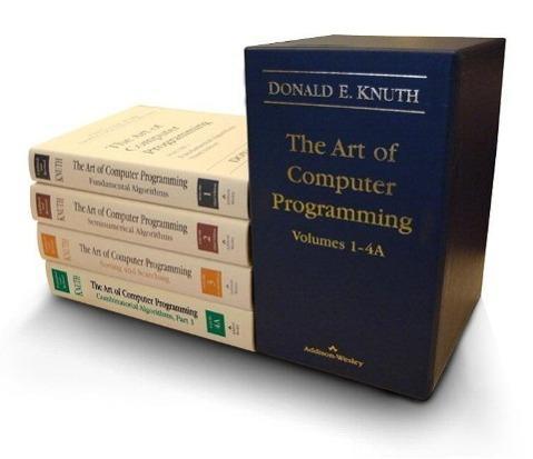 Donald E. Knuth: The Art of Computer Programming  - 4 volumes