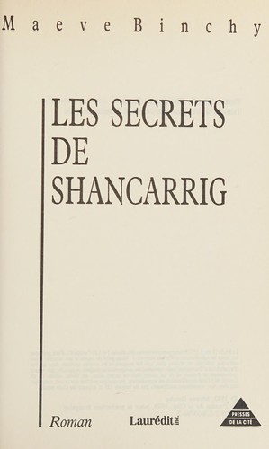 Maeve Binchy: Les secrets de Shancarrig (French language, 1993, Presses de la Cité)