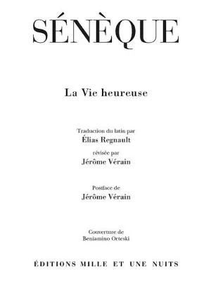 Lucio Anneo Seneca: La Vie heureuse (French language)