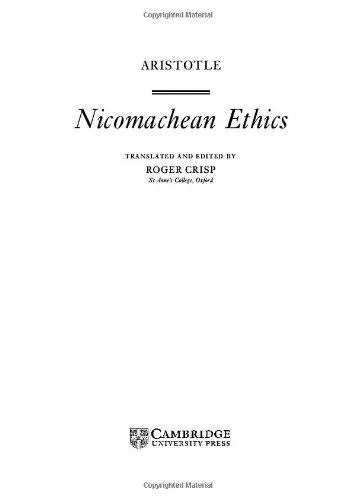 Aristotle: Nicomachean ethics (2000)