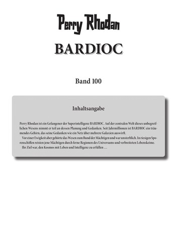 Hubert Haensel, Sabine Kropp: Bardioc (German language, 2007, Pabel-Moewig)