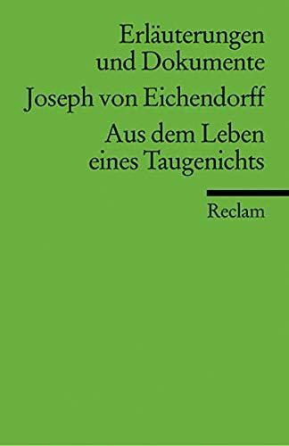 Joseph von Eichendorff: Joseph von Eichendorff, Aus dem Leben eines Taugenichts (German language, 1994)